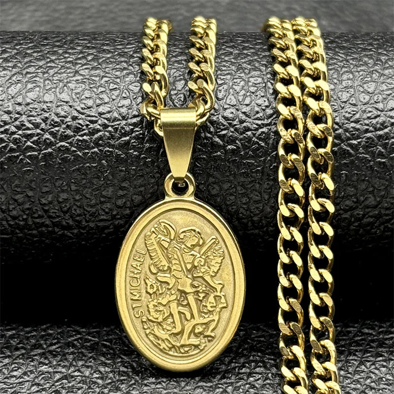 Colar Arcanjo Miguel — Proteção e Força com Estilo
