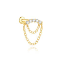 Brincos CANNER Femininos em Prata 925 Banhados a Ouro 18K com Zircônia — Elegância e Brilho Clássico