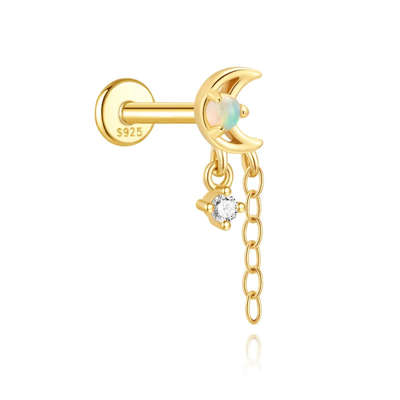 Brincos CANNER Femininos em Prata 925 Banhados a Ouro 18K com Zircônia — Elegância e Brilho Clássico