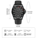 Relógio Masculino VA VA VOOM — Estilo Casual e Elegante com Pulseira de Couro Premium