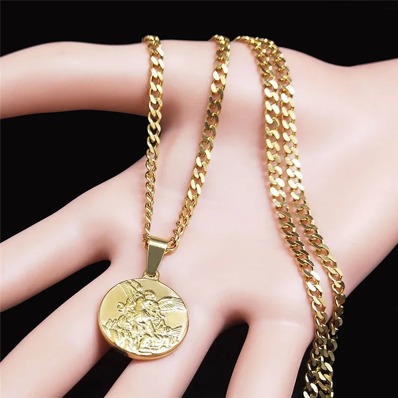 Colar Arcanjo Miguel — Proteção e Força com Estilo