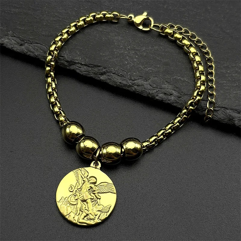 Colar Arcanjo Miguel — Proteção e Força com Estilo