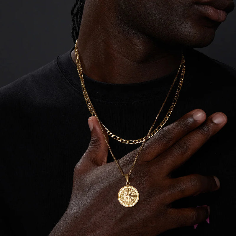 Colar Masculino VNOX — Estilo, Força e Elegância em Cada Detalhe