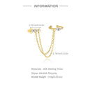 Brincos CANNER Femininos em Prata 925 Banhados a Ouro 18K com Zircônia — Elegância e Brilho Clássico