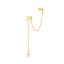 Brincos CANNER Femininos em Prata 925 Banhados a Ouro 18K com Zircônia — Elegância e Brilho Clássico