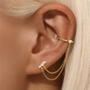 Brincos CANNER Femininos em Prata 925 Banhados a Ouro 18K com Zircônia — Elegância e Brilho Clássico