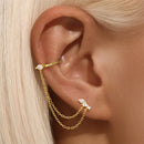 Brincos CANNER Femininos em Prata 925 Banhados a Ouro 18K com Zircônia — Elegância e Brilho Clássico